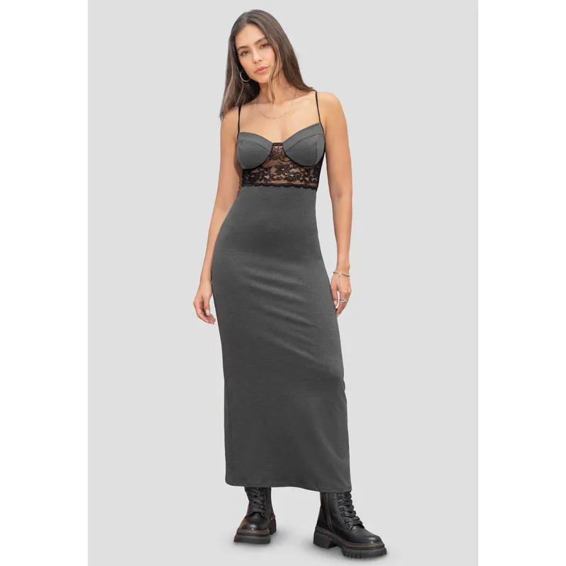 ATYPICAL - Vestido Mujer Negro Cross Atypical 112083