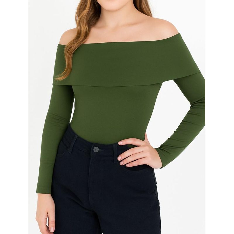 MOLGOA - Body para Mujer Cuello Bandeja Manga Larga - The Local