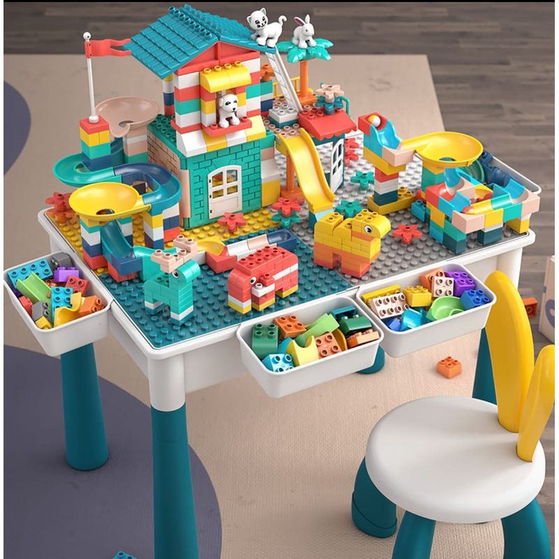 GENERICO - Mesa Didactica Y Sensorial 6 En 1+ 455 Fichas Armatodo