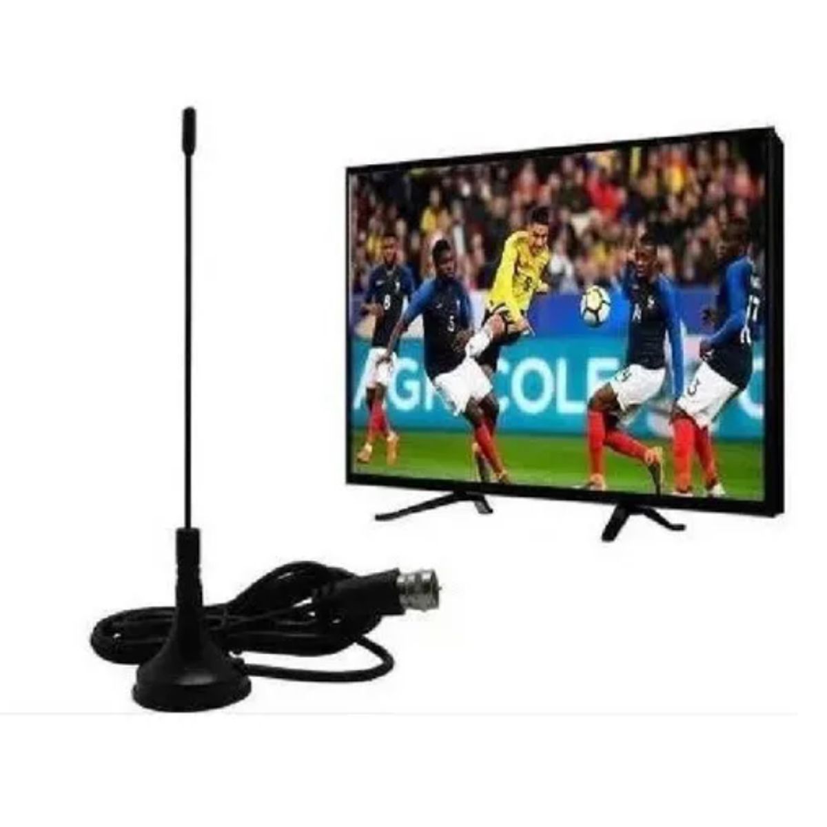 GENERICO - Antena TDT Economica 1.5 Mts Negro Nuevo