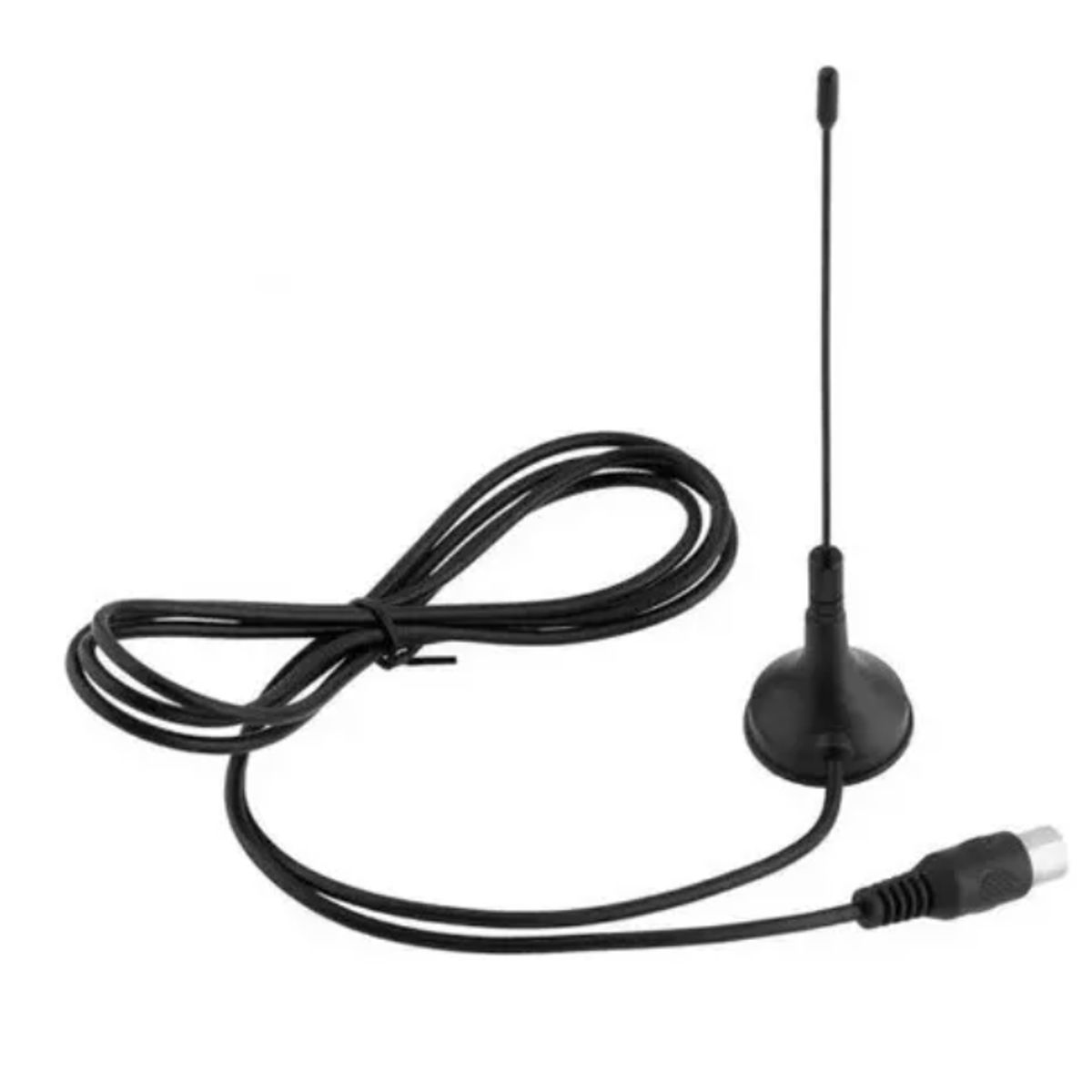 GENERICO - Antena TDT Economica 1.5 Mts Negro Nuevo