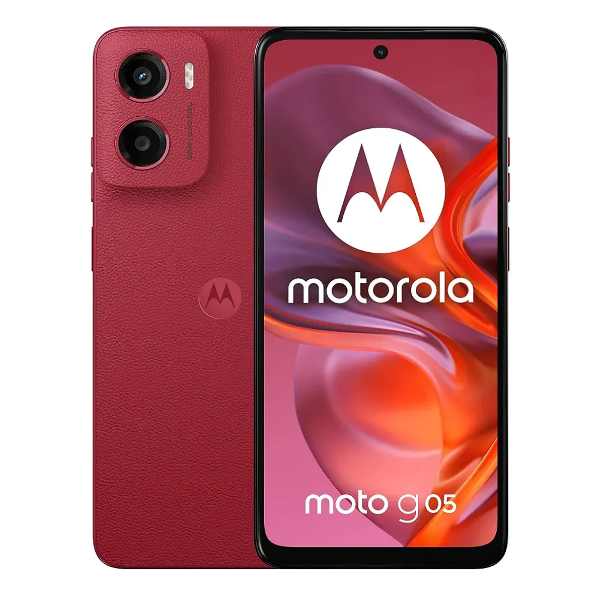 MOTOROLA - Celular Motorola Moto G05 256GB 4GB Ampliable a 12GB Rojo