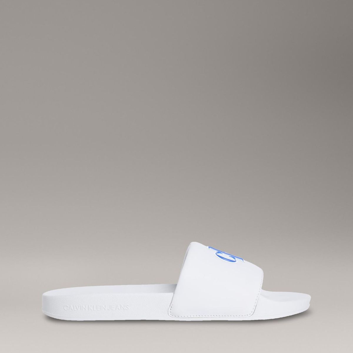CALVIN KLEIN - Sandalias gris con logo Calvin Klein