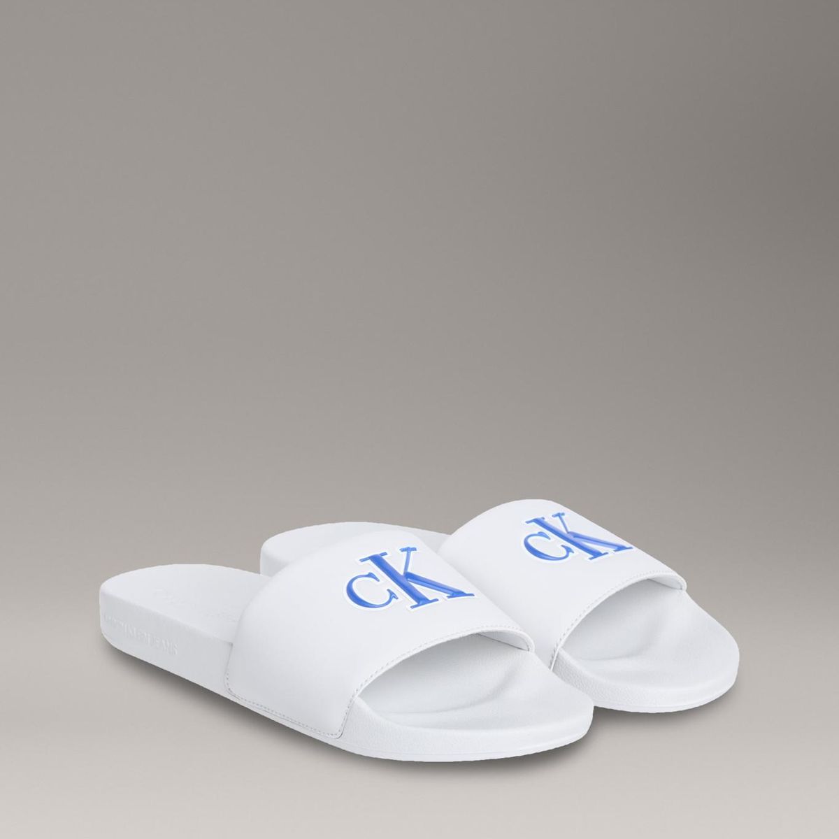 CALVIN KLEIN - Sandalias gris con logo Calvin Klein