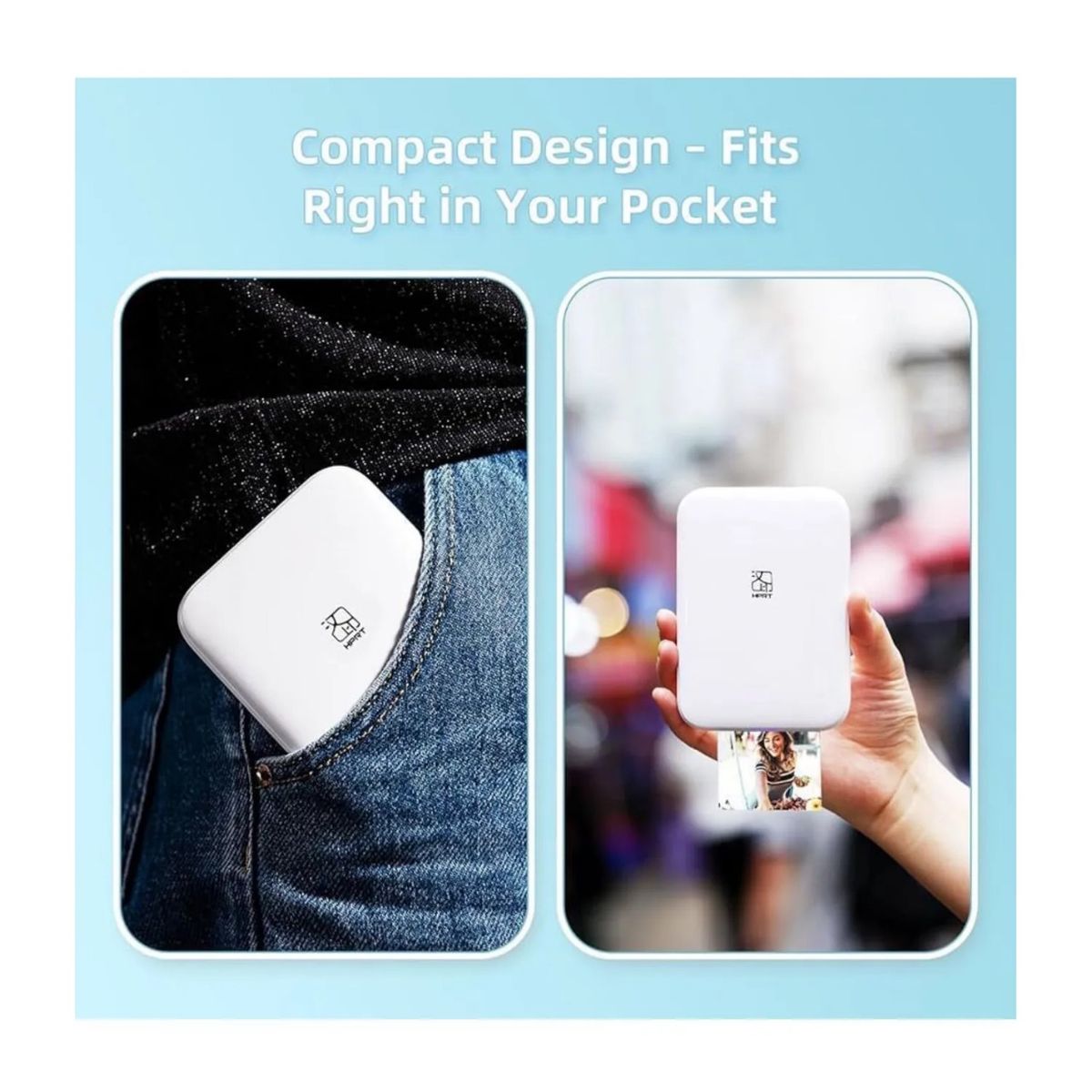 AMERICAN GENERICS - Impresora Fotográfica Portátil HPRT MT53  Fotos a Color