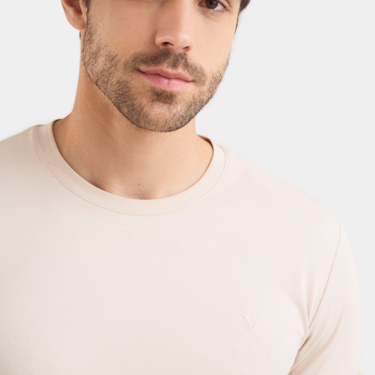 VELEZ - Vélez Camiseta Micropima Arizona Para Hombre Semi Ajustada Beige
