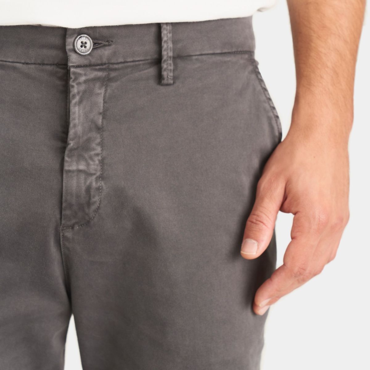 VELEZ - Vélez Pantalón Chino Italo Para Hombre Semifitted Gris Pistola