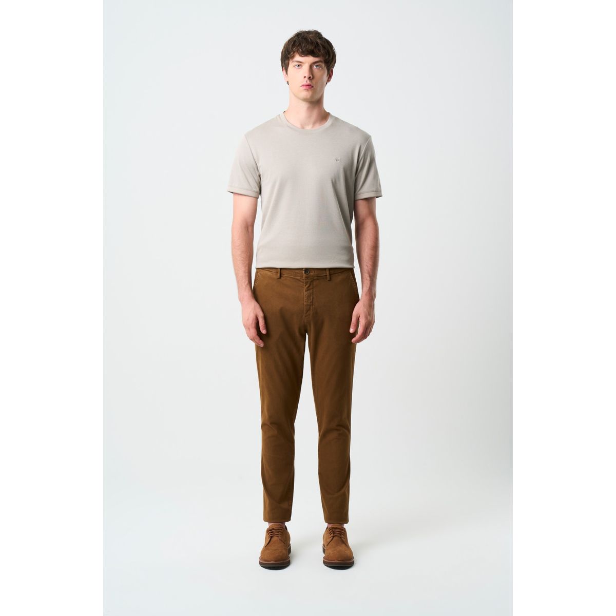 VELEZ - Vélez Pantalón Chino Italo Para Hombre Semifitted Cafe