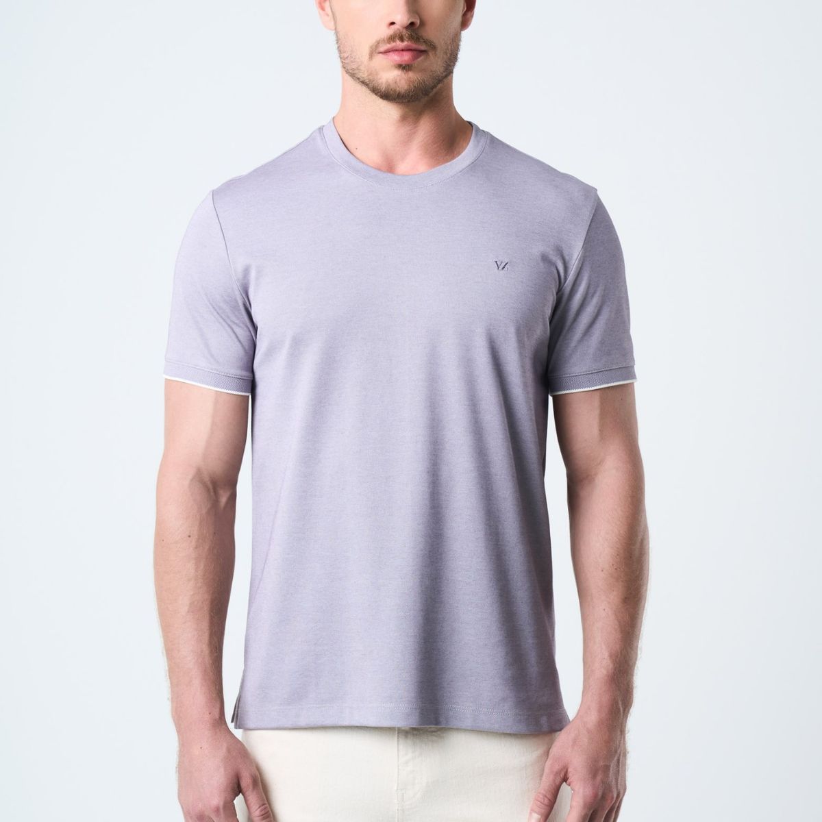 VELEZ - Vélez Camiseta Micropima Arizona Para Hombre Semi Ajustada Gris