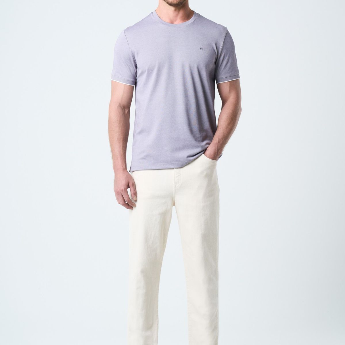 VELEZ - Vélez Camiseta Micropima Arizona Para Hombre Semi Ajustada Gris