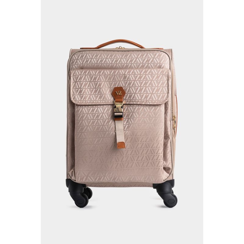 VELEZ - Vélez Maleta De Viaje Bloom En Jacquard Para Mujer Apliques Cuero