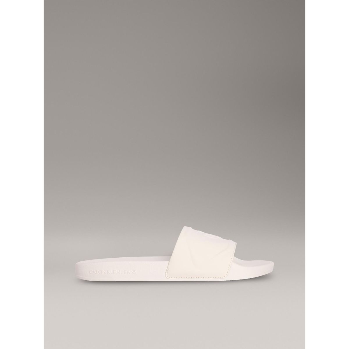 CALVIN KLEIN - Sandalias beige con monograma en relieve Calvin Klein