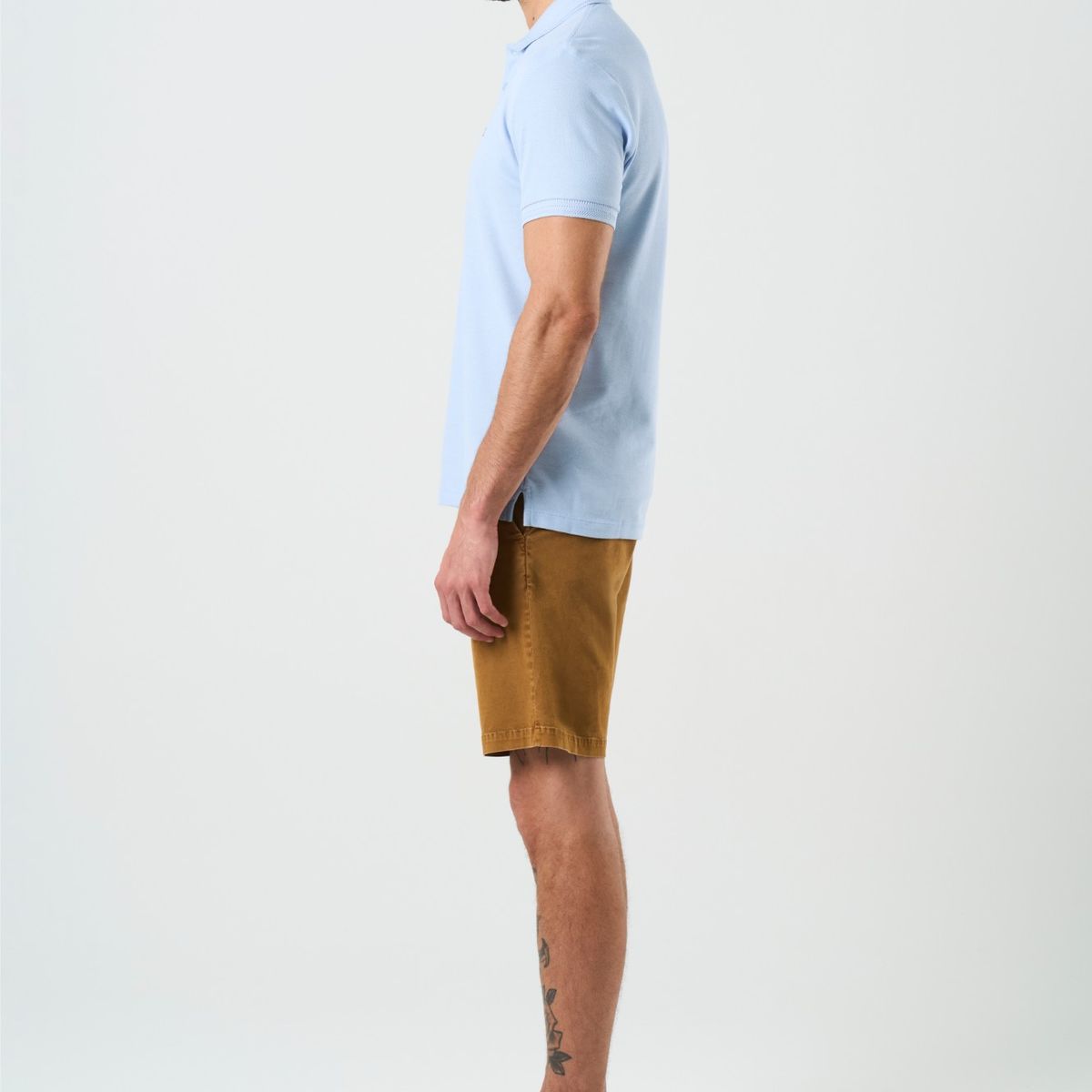 VELEZ - Vélez Polo Manga Corta Essential Para Hombre Textura Azul Claro