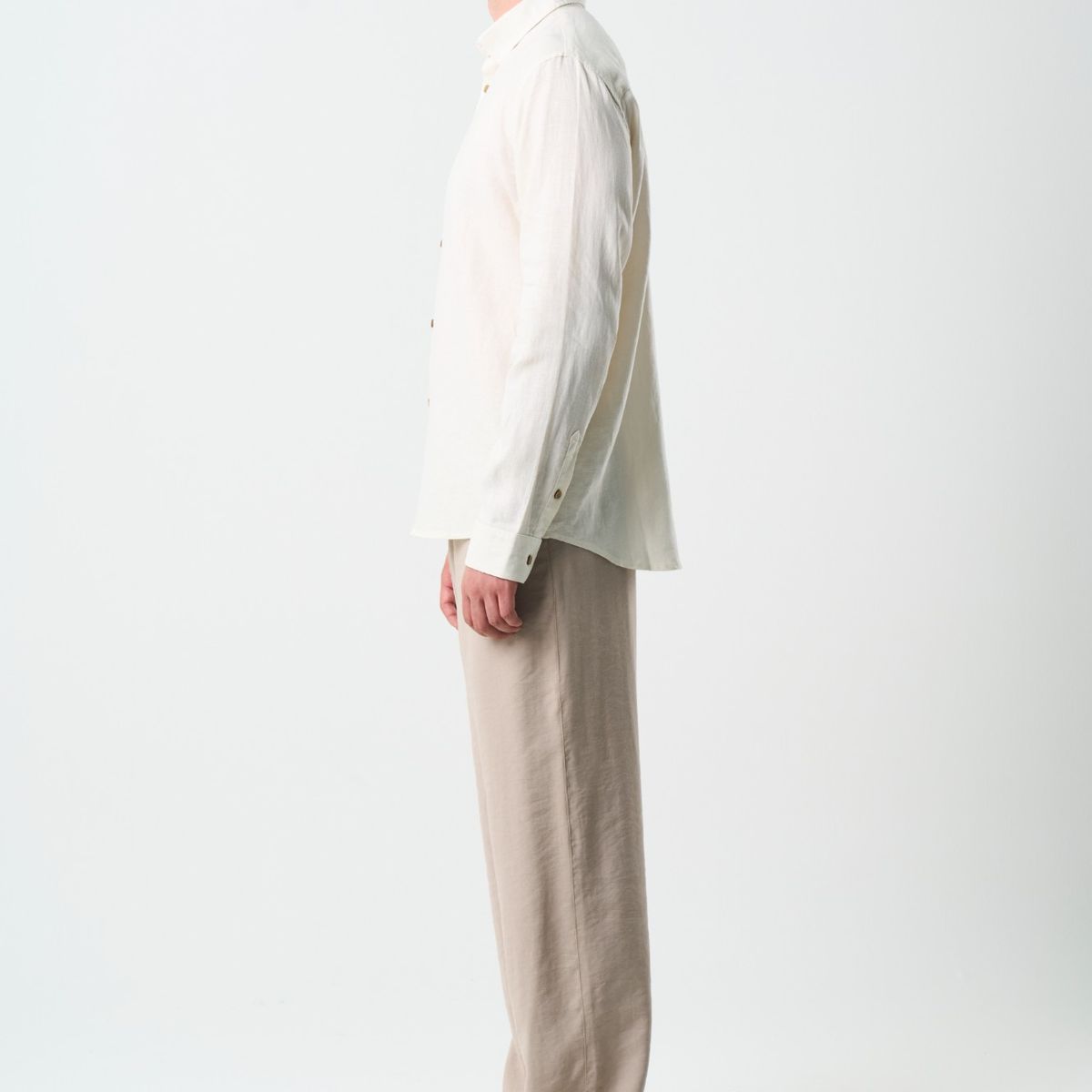 VELEZ - Vélez Camisa Manga Larga Semi Fitted Para Hombre Roma Arena