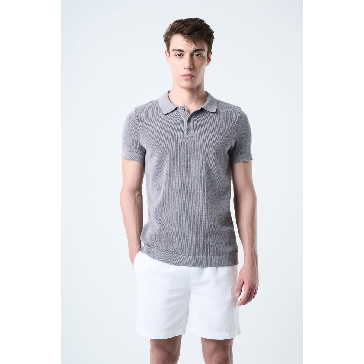 VELEZ - Vélez Bermuda Marfil En Lino Para Hombre Silueta Amplia Blanco