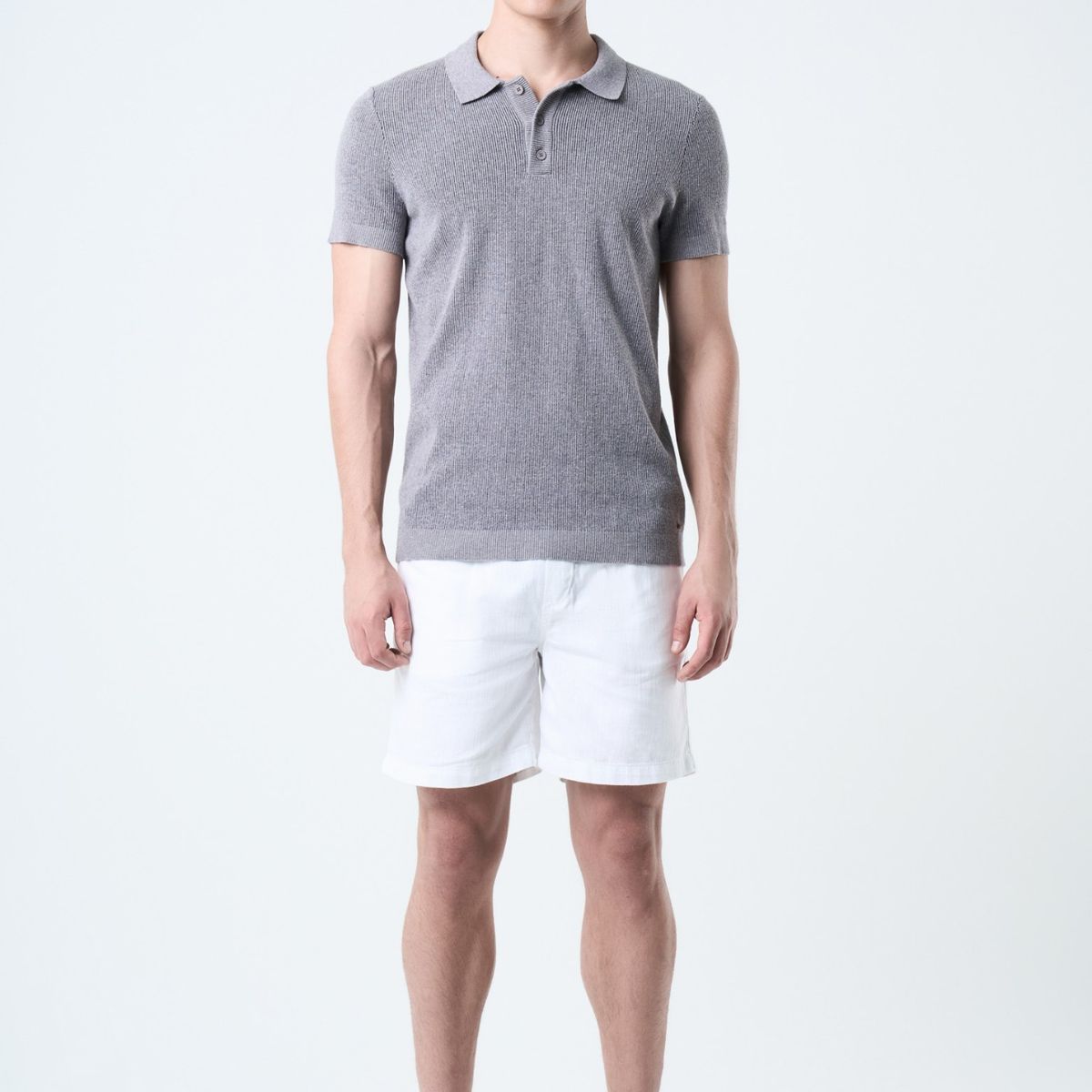 VELEZ - Vélez Bermuda Marfil En Lino Para Hombre Silueta Amplia Blanco