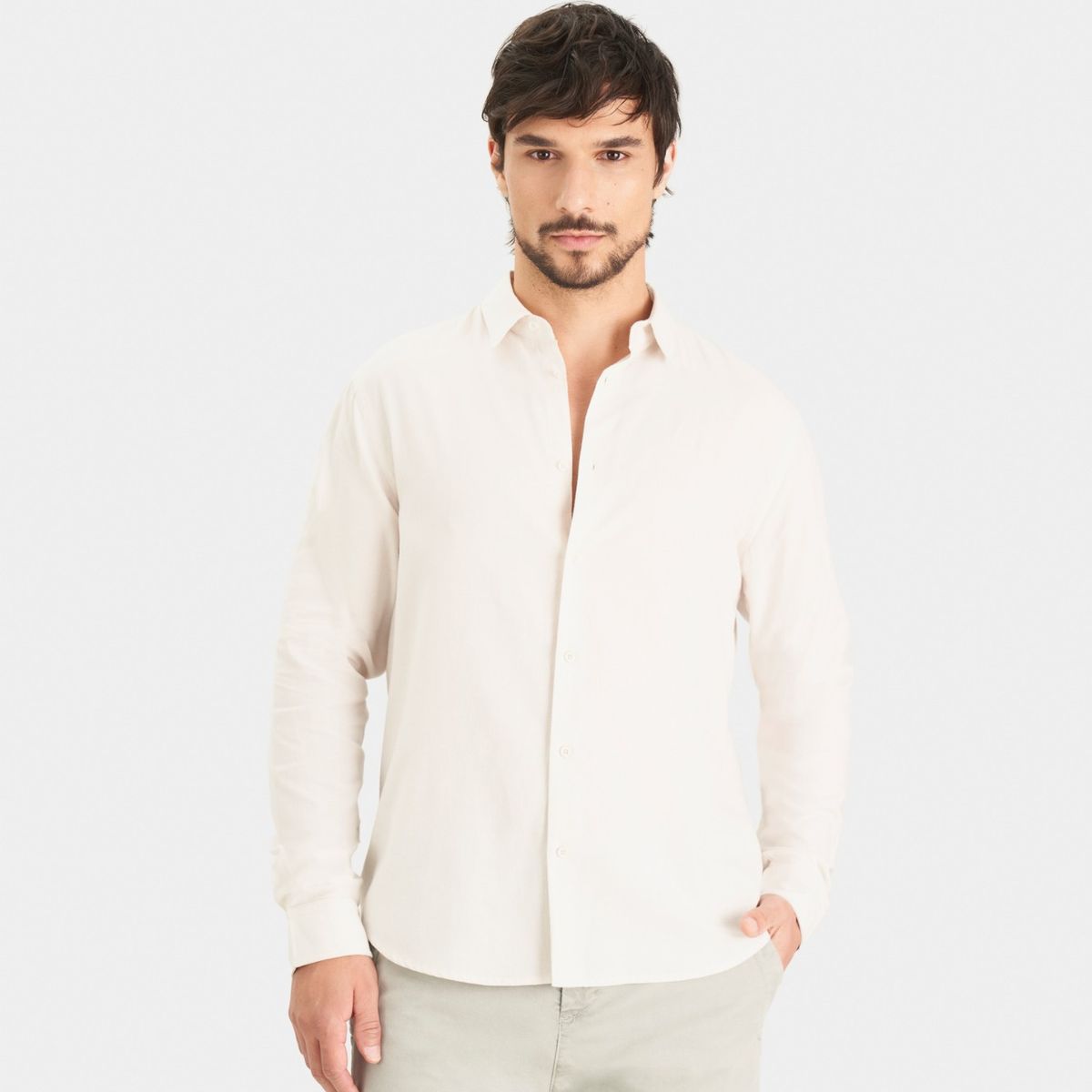 VELEZ - Vélez Camisa Oxford Manga Larga Calagua Para Hombre Semifitted Arena