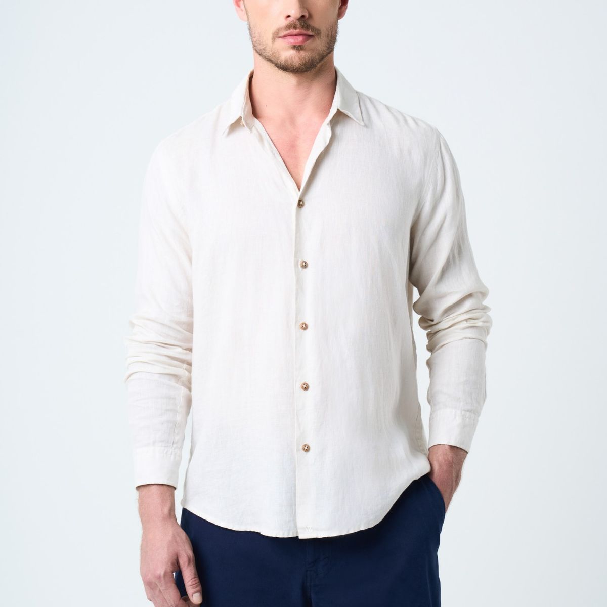 VELEZ - Vélez Bermuda Acacia En Drill Para Hombre Silueta Amplia Azul Oscuro