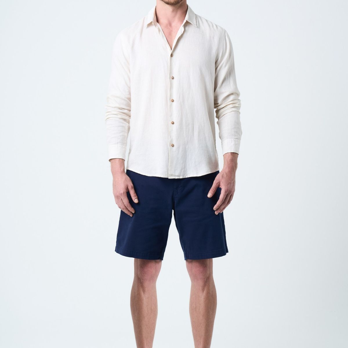 VELEZ - Vélez Bermuda Acacia En Drill Para Hombre Silueta Amplia Azul Oscuro