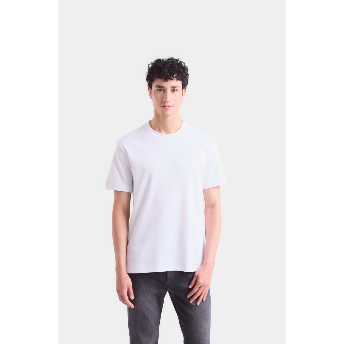 VELEZ - Vélez Camiseta Micropima Arizona Para Hombre Semi Ajustada Blanco