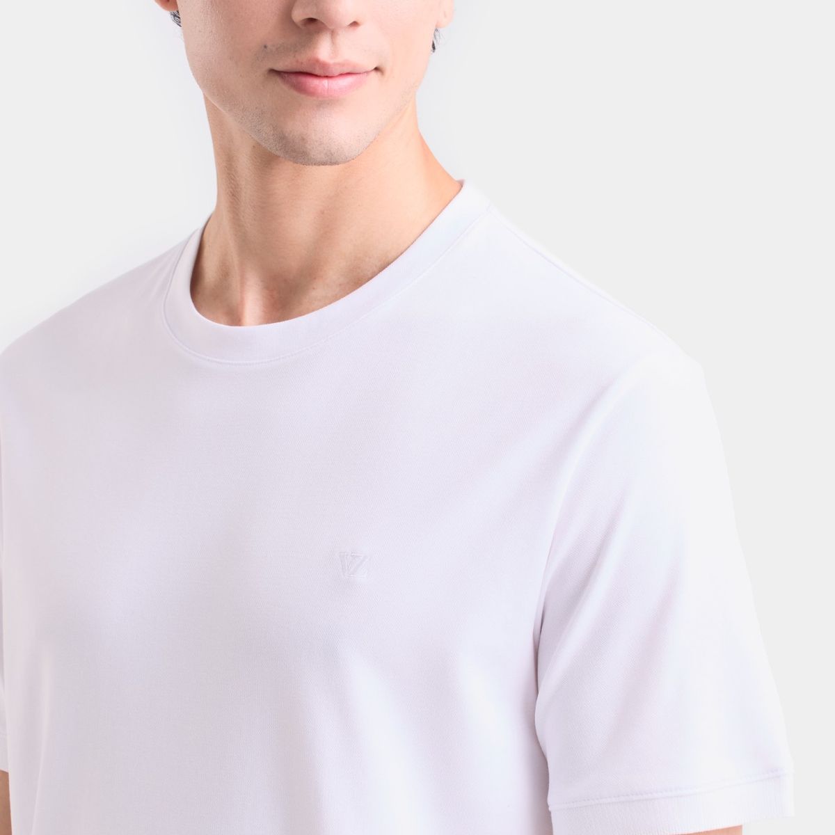 VELEZ - Vélez Camiseta Micropima Arizona Para Hombre Semi Ajustada Blanco