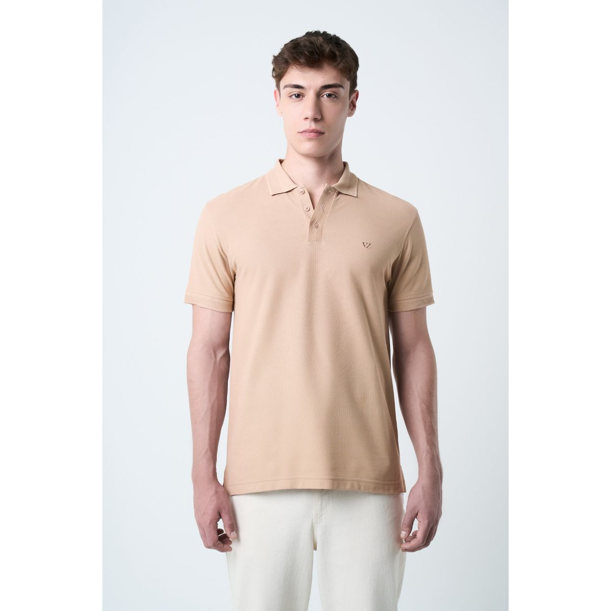 VELEZ - Vélez Polo Para Hombre Semi Fit Detalle Jacquard Arena