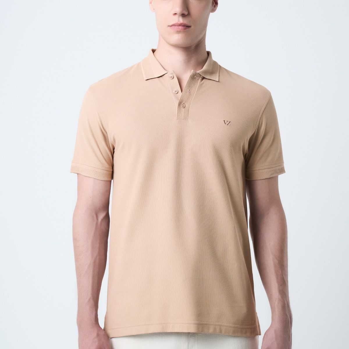 VELEZ - Vélez Polo Para Hombre Semi Fit Detalle Jacquard Arena
