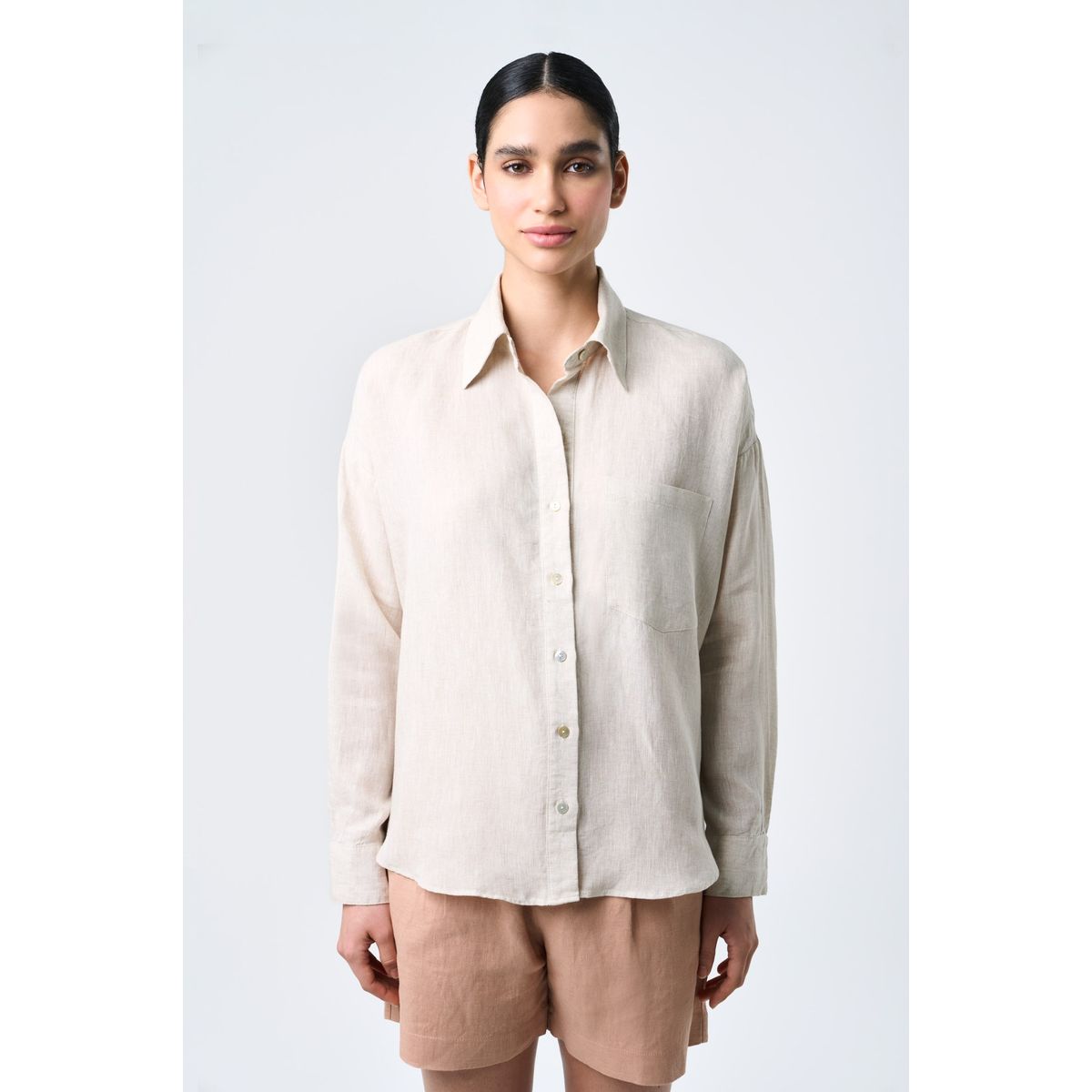 VELEZ - Vélez Camisa Manga Larga Boreal Para Mujer Fit Holgado Arena