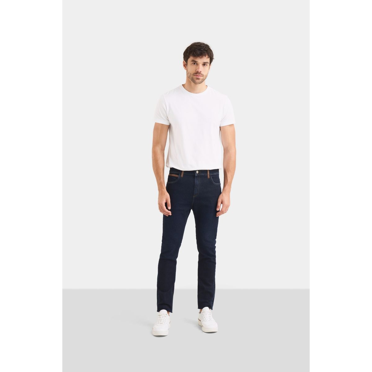 VELEZ - Vélez Jean Hori Blue Denim Para Hombre Pasadores En Cuero Azul