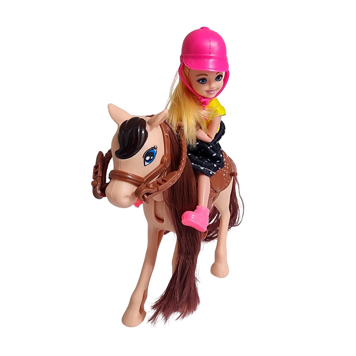 GENERICO - Muñeca Jinete Con Caballo Interactiva Juguete Niñas