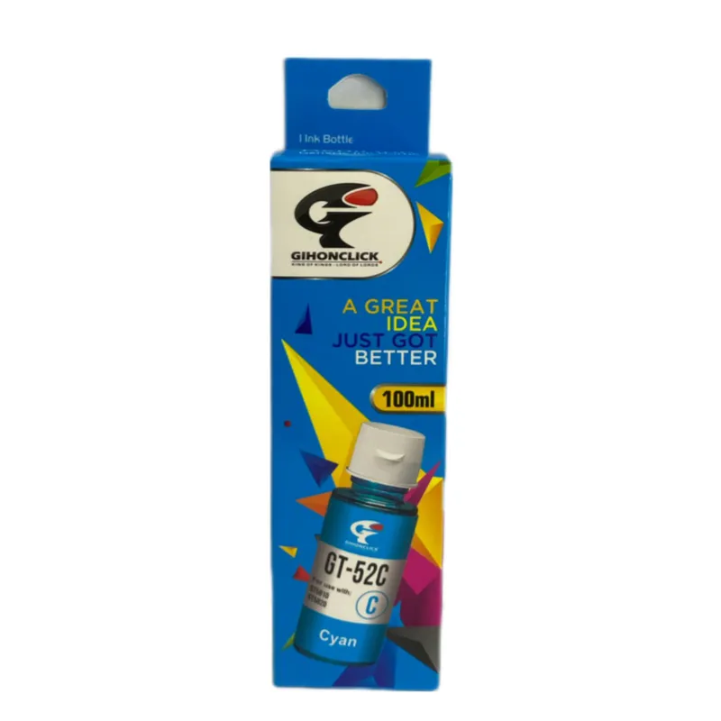 GIHONCLICK - TINTA GENERICA GIHONCLICK PARA HP GT-52 CYAN 100ML