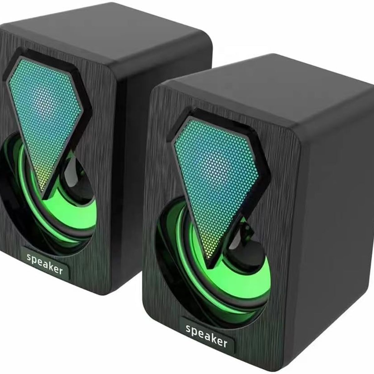 SPEAKER - Par de Parlantes Gamer Altavoz PC RGB Speaker YSD-1046