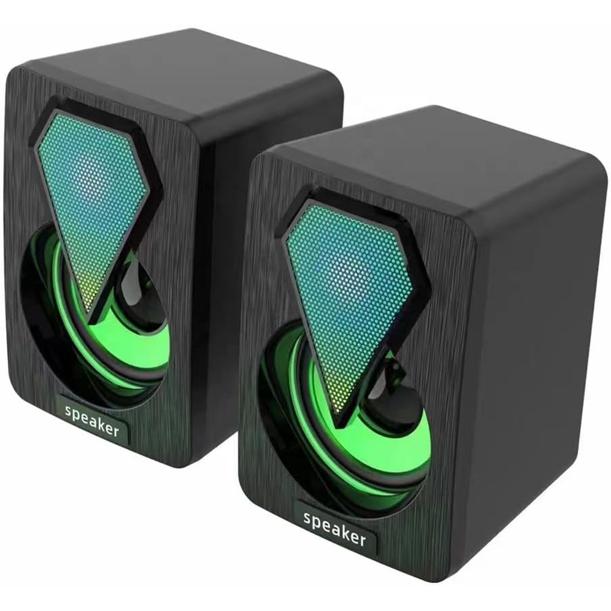 SPEAKER - Par de Parlantes Gamer Altavoz PC RGB Speaker YSD-1046