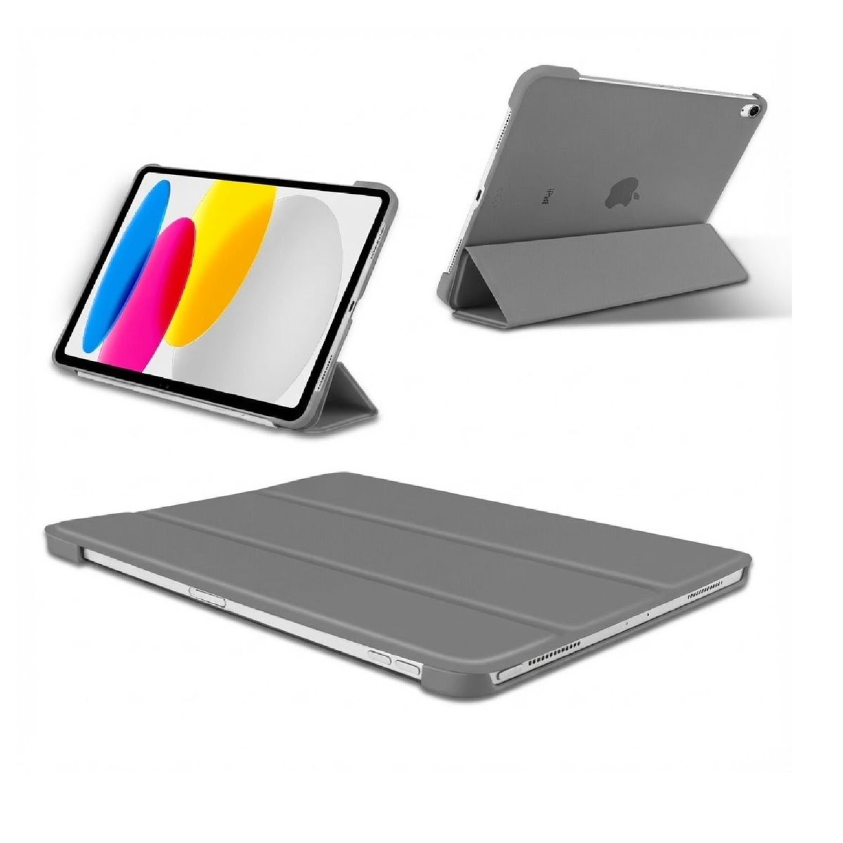GENERICO - Estuche Protector Smart Case Para Ipad 11 A16 2025 Color Gris