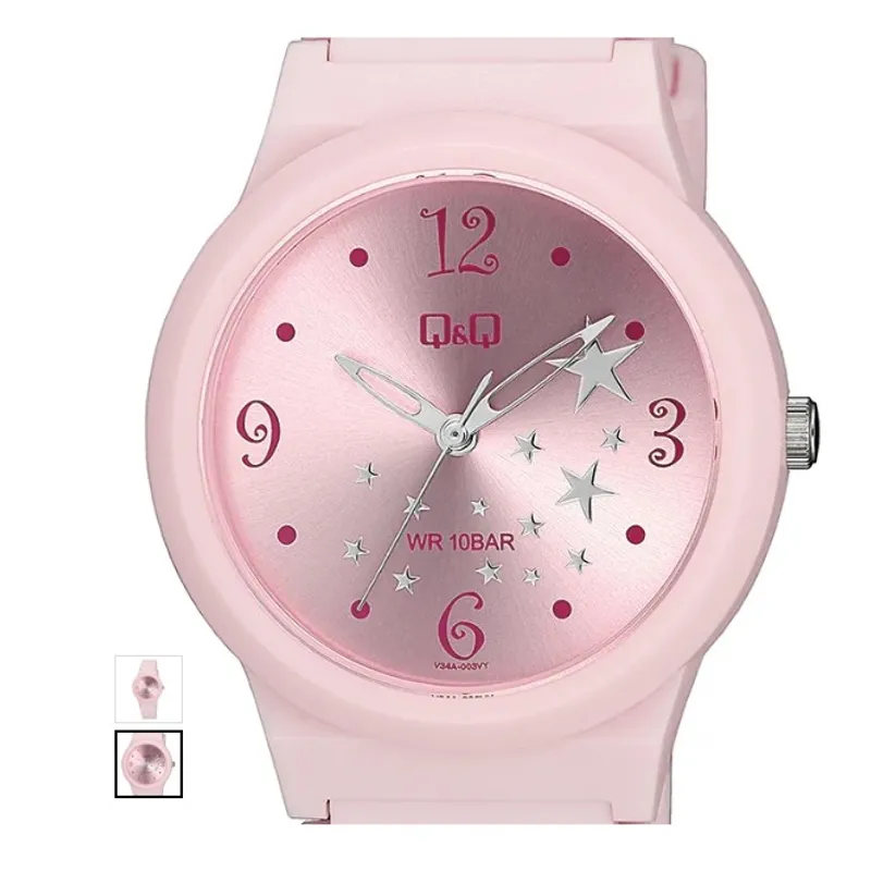 Q AND Q - Reloj Mujer Qyq v34a003vy Sumergible Original Certificado