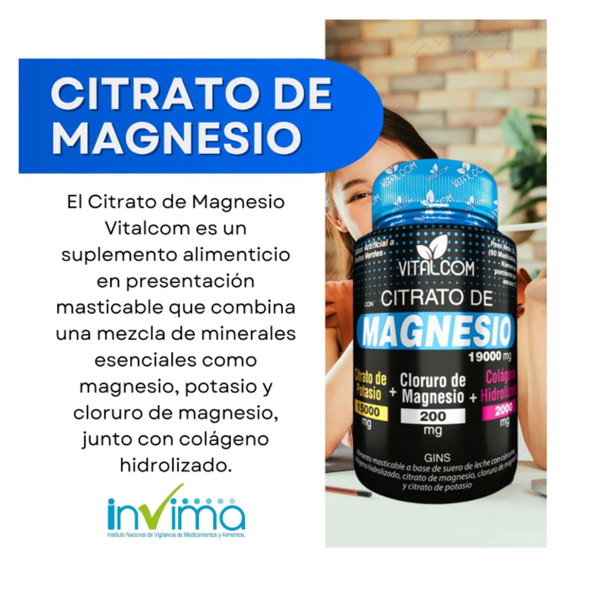 GENERICO - Citrato De Magnesio + Musculos