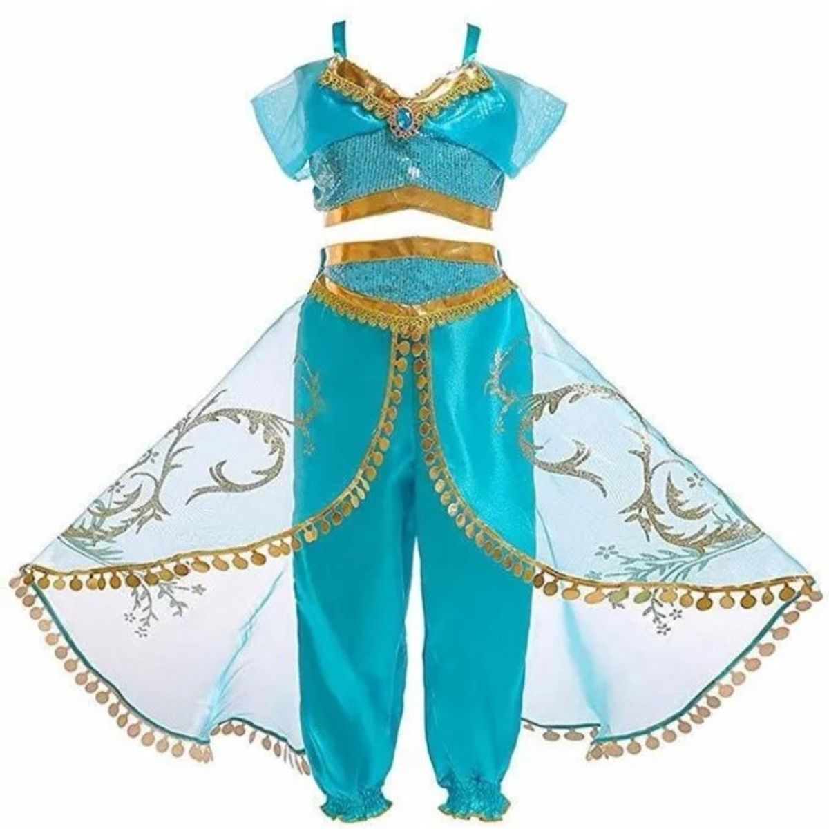 GENERICO - Disfraz Jazmin niña talla 8 disfraz princesa Jasmine