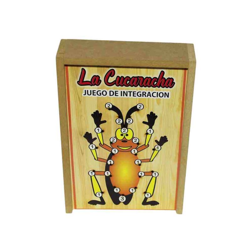ARTESANAL - La Cucaracha Juego de Mesa Didactico Familiar en Madera
