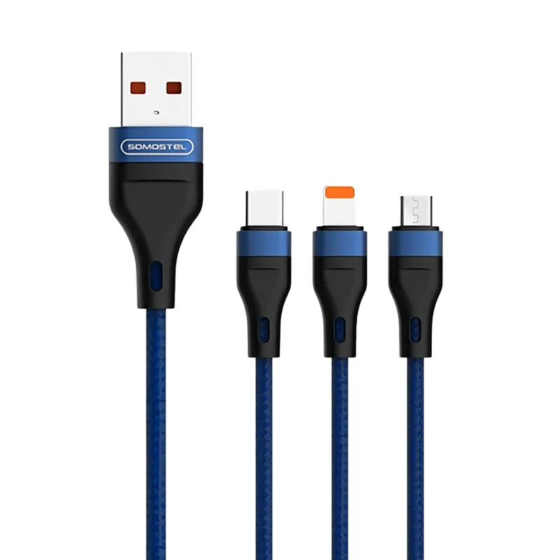 GENERICO - Cargador 3 En 1 Carga Rápida Usb/lighting/microusb/usb-c Pd