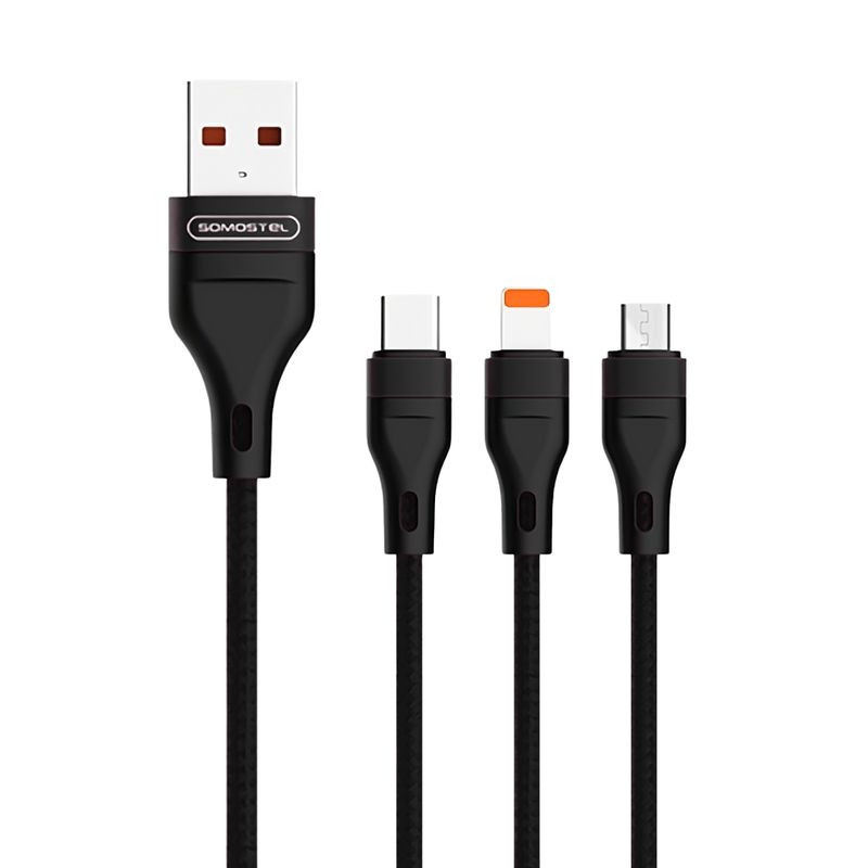 GENERICO - Cargador 3 En 1 Carga Rápida Usb/lighting/microusb/usb-c Pd