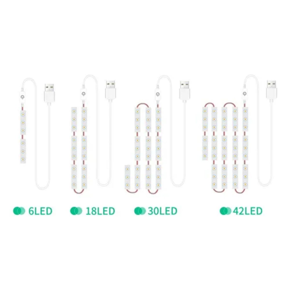 GENERICO - Lámpara Cadena Cable Espejo Espejo Luces Tira Led Baño