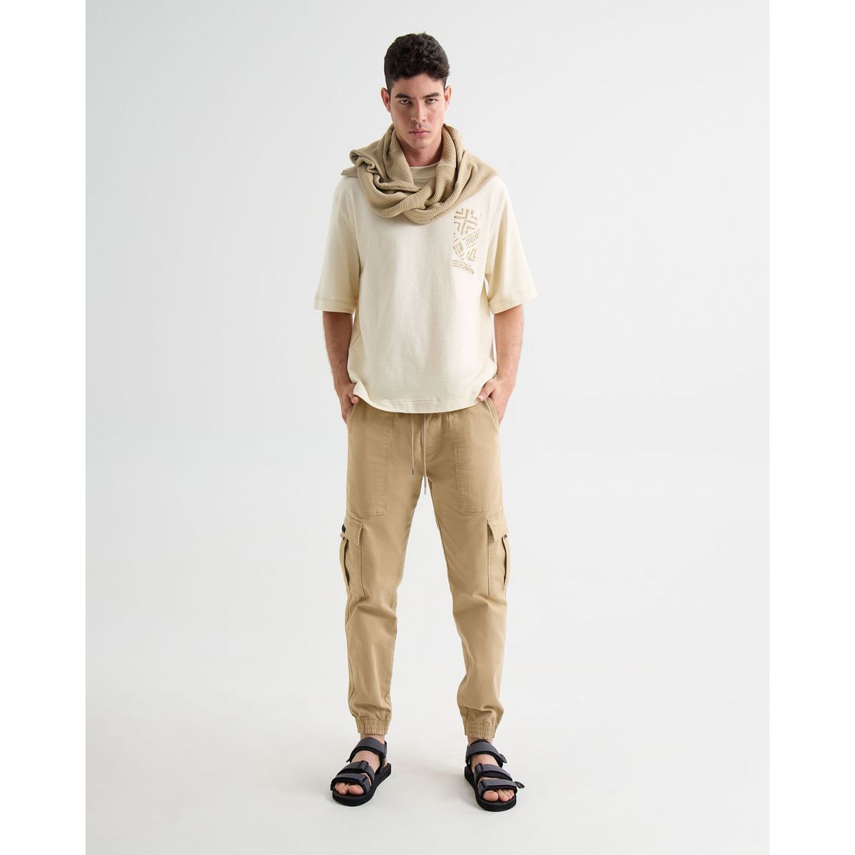 SEVEN SEVEN - Pantalon Para Hombre Jogger Color Arena Marca Seven Seven #45071076