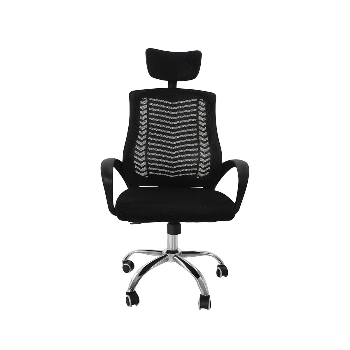 TOPLIVING - Silla de Oficina Gerente Sill Q2N Top Living Altura Ajustable Con Cabecero Negra