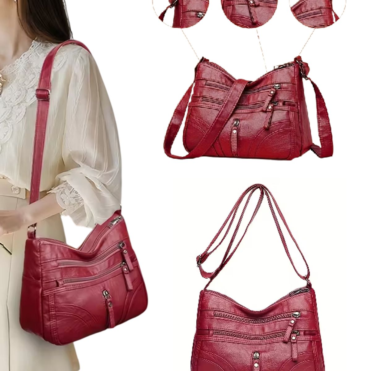 GENERICO - Bolso Bandolero Cartera Cruzada Colgante