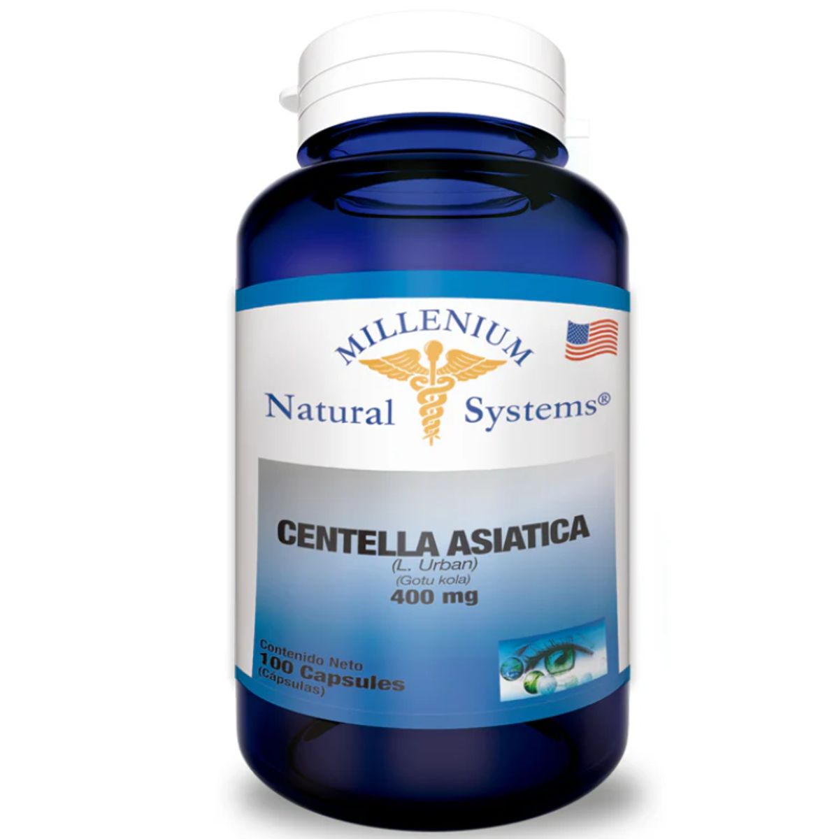 NATURAL SYSTEM - SUPLEMENTO CON VITAMINAS + MINERALES CENTELLA ASIATICA  400 MG. X 100 UNIDADES.