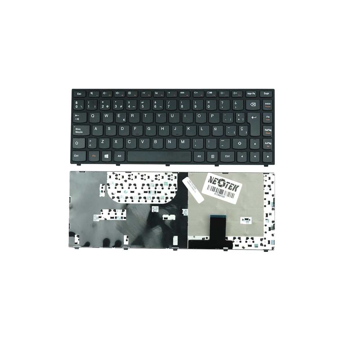 NEOTEK - Teclado Lenovo Yoga 13 Español Color Negro para Portátil