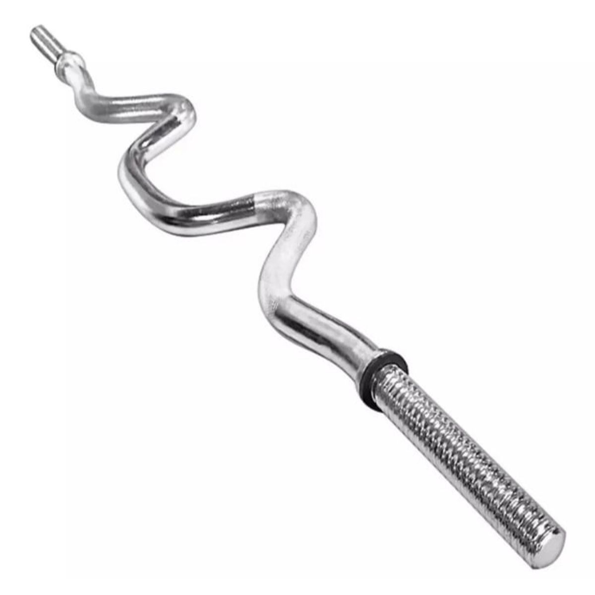 GENERICO - Barra w cromada 5 k 120 cm para pesas