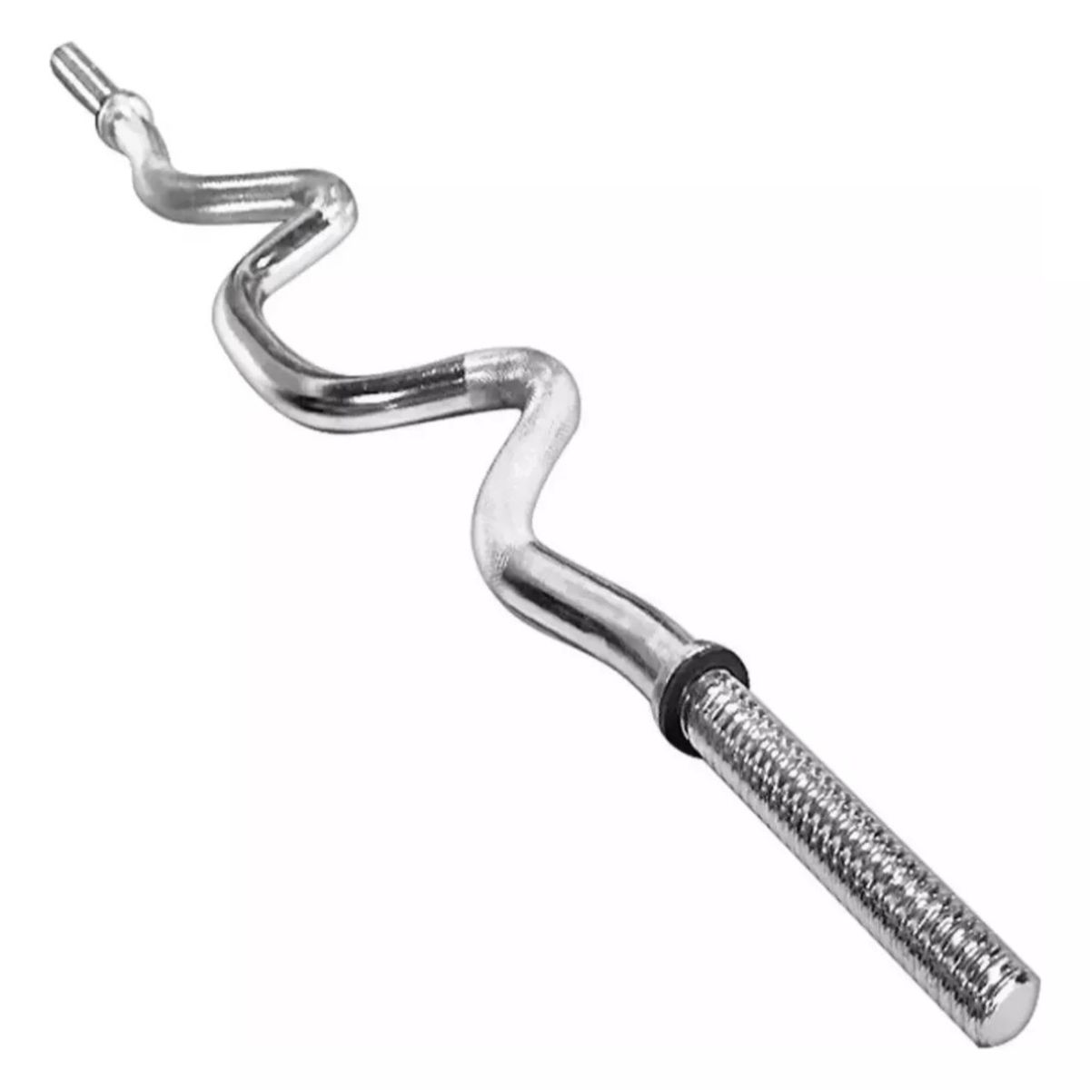 GENERICO - Barra w cromada 5 k 120 cm para pesas