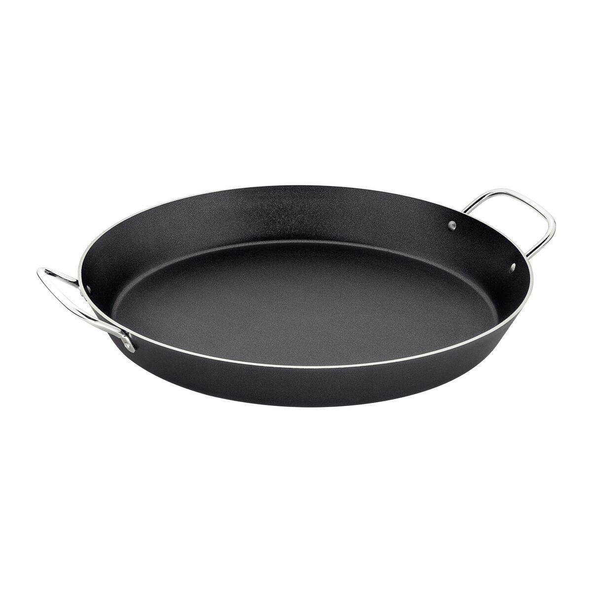 TRAMONTINA - Paellera Tramontina Loreto en Aluminio con Revestimiento Interno Antiadherente Starflon Max con Asas Metálicas Grafito 38 cm 5,4 L