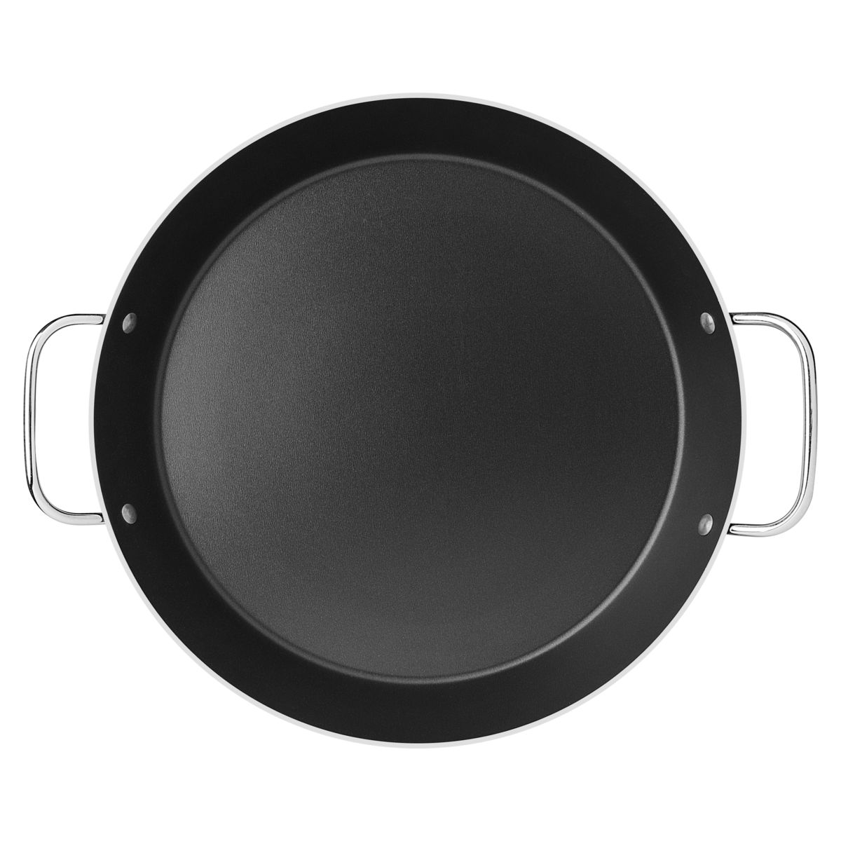 TRAMONTINA - Paellera Tramontina Loreto en Aluminio con Revestimiento Interno Antiadherente Starflon Max con Asas Metálicas Grafito 38 cm 5,4 L